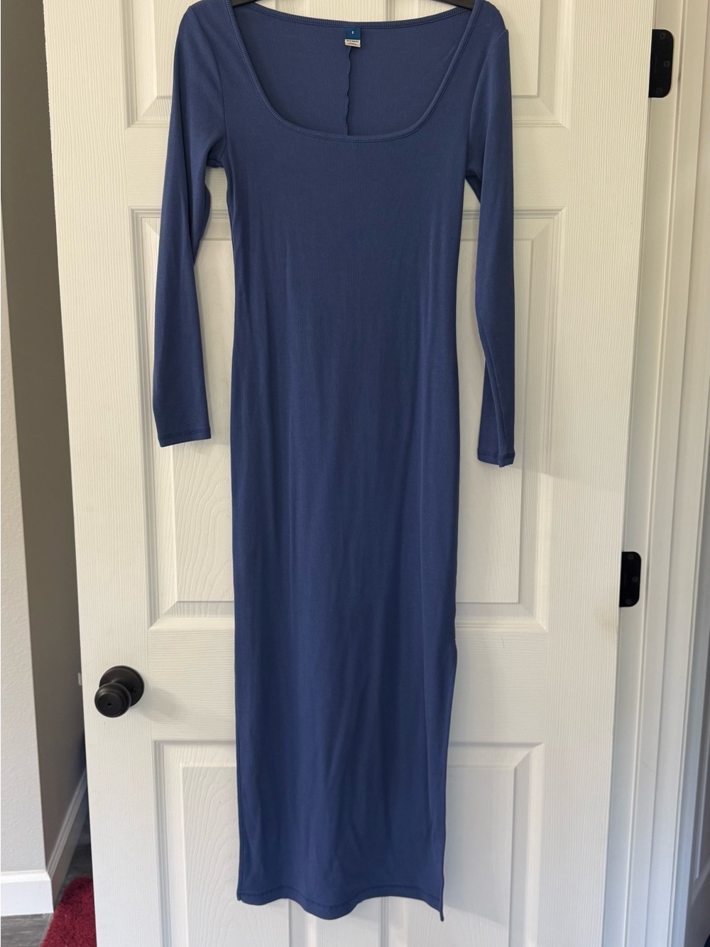 Old Navy Long Sleeve Scoop Neck Maxi Dress - Blue